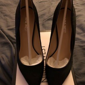 Nine West Black/Black Pony Pumps